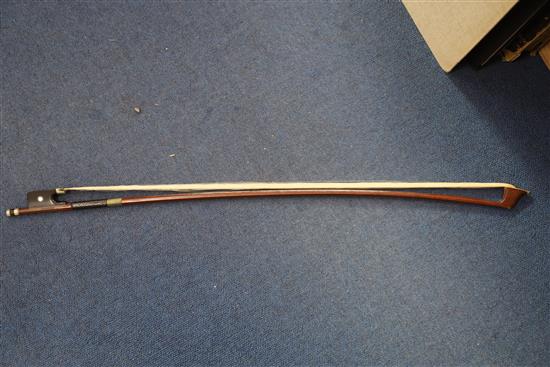A cello and two bows, cello height 123cm